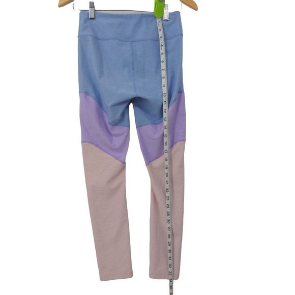 Outdoor Voices 7/8 Leggings Womens S Color Block Blue Purple Pink Athletic - Picture 9 of 9